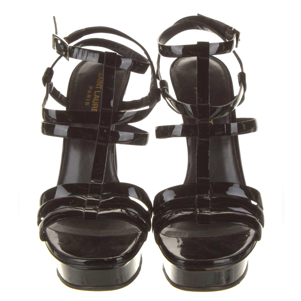 SAINT LAURENT Patent Leather Sandals